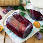 jars of canned plums